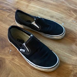 Black slip on vans